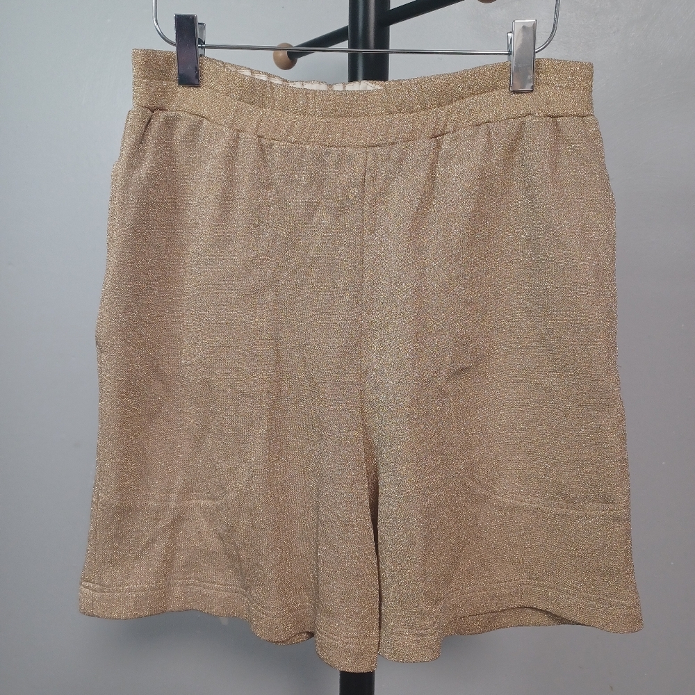 Robert Krugman Gold Stretch Shorts Size Small